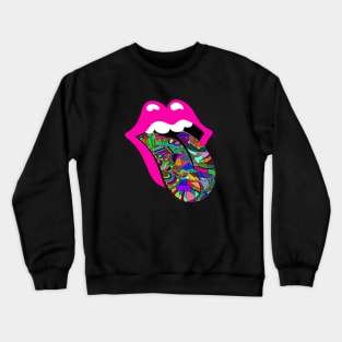 Pink Lips Crewneck Sweatshirt